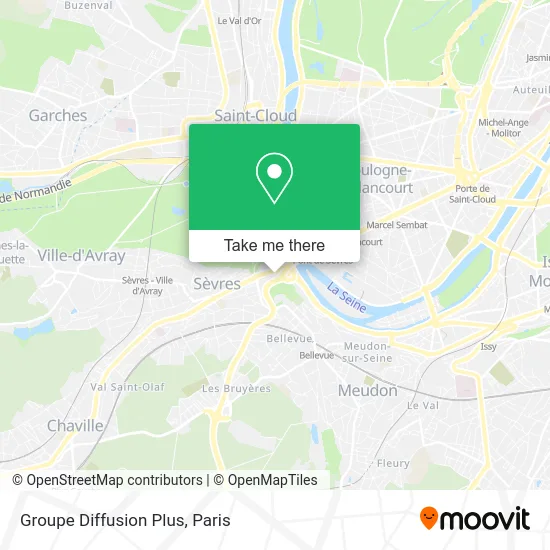 Groupe Diffusion Plus map