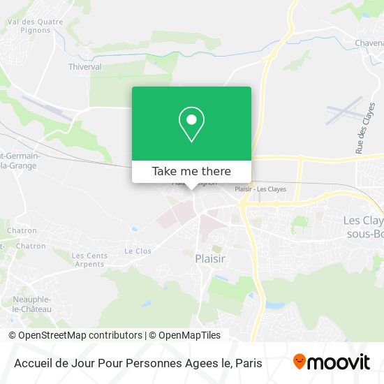 Mapa Accueil de Jour Pour Personnes Agees le