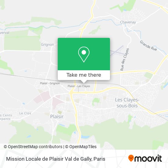 Mission Locale de Plaisir Val de Gally map