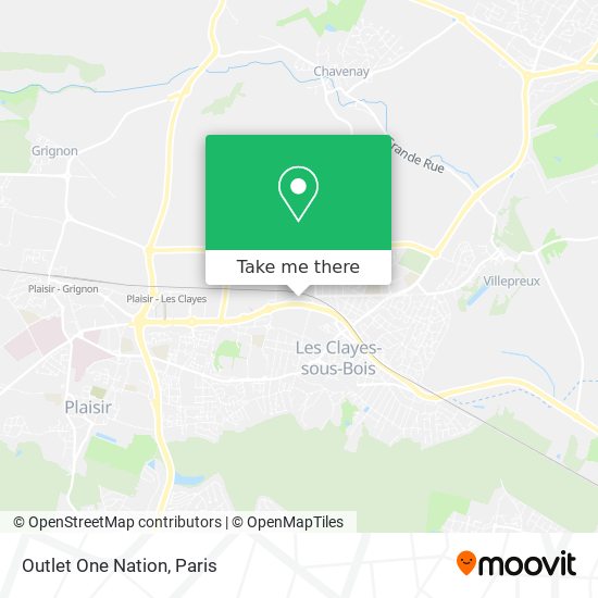 Outlet One Nation map