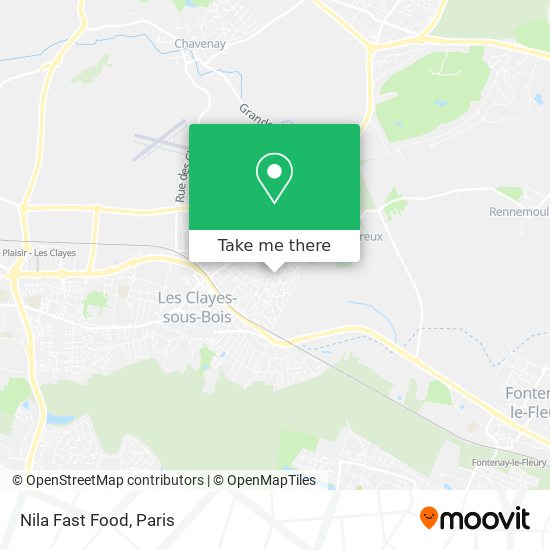 Nila Fast Food map