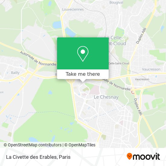 La Civette des Erables map