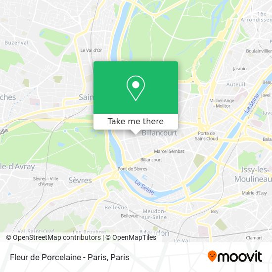 Mapa Fleur de Porcelaine - Paris
