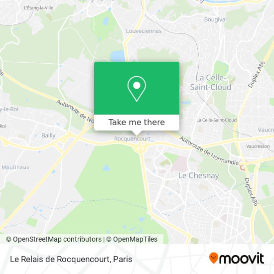 Mapa Le Relais de Rocquencourt