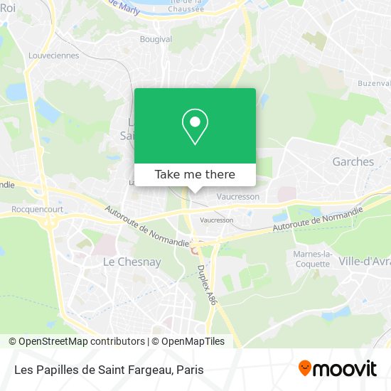 Mapa Les Papilles de Saint Fargeau