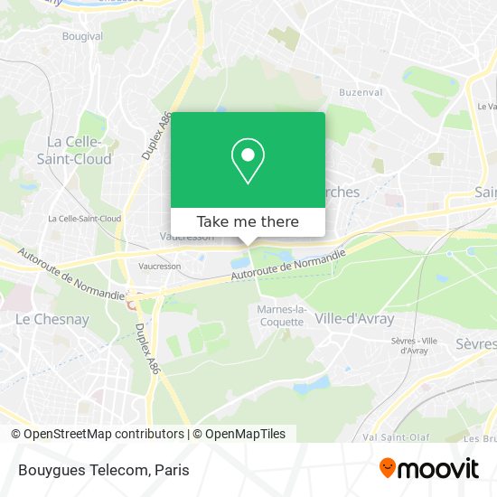 Mapa Bouygues Telecom