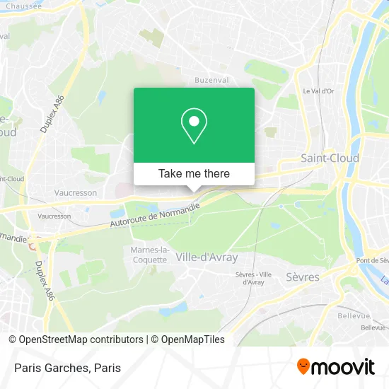 Paris Garches map