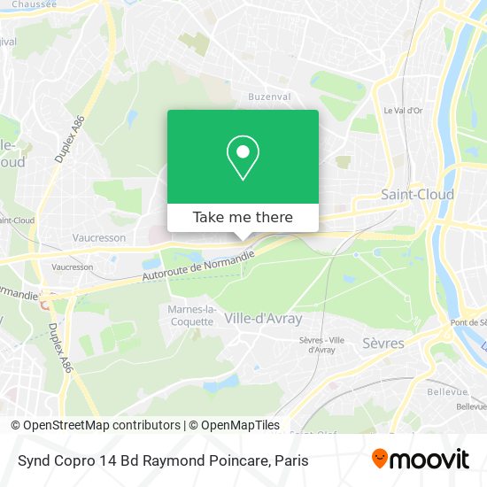 Synd Copro 14 Bd Raymond Poincare map