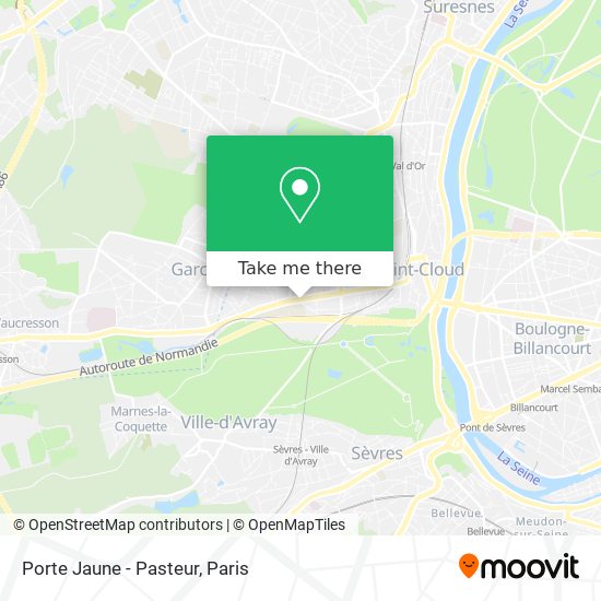 Mapa Porte Jaune - Pasteur