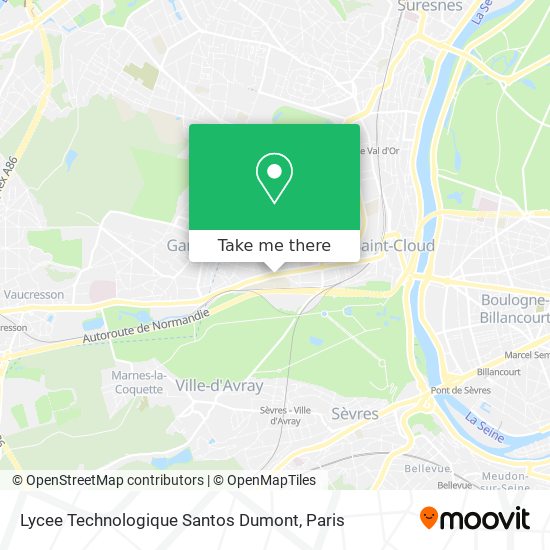 Lycee Technologique Santos Dumont map