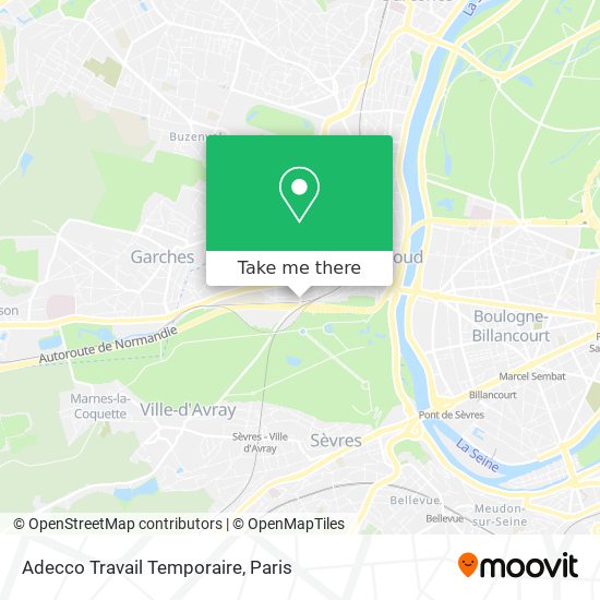 Adecco Travail Temporaire map