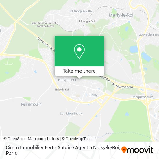 Cimm Immobilier Ferté Antoine Agent à Noisy-le-Roi map