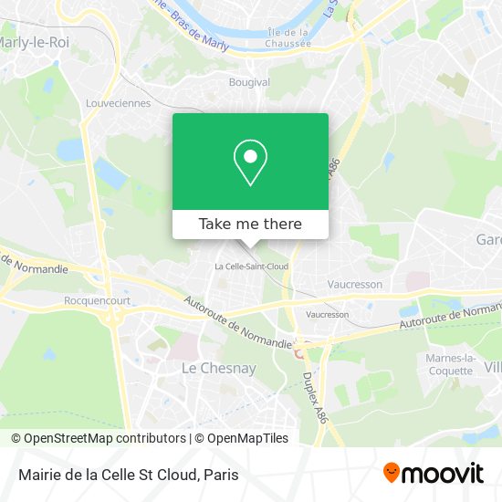 Mairie de la Celle St Cloud map