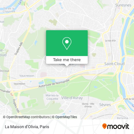 La Maison d'Olivia map