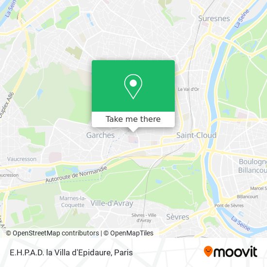 E.H.P.A.D. la Villa d'Epidaure map