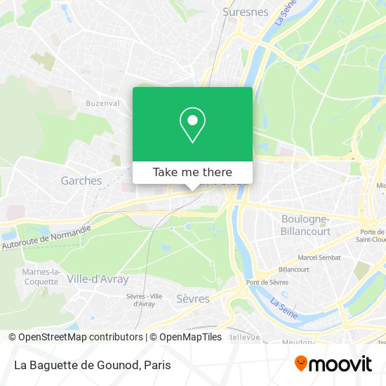 La Baguette de Gounod map