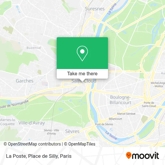 La Poste, Place de Silly map