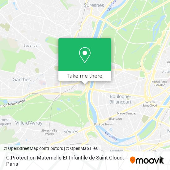 Mapa C.Protection Maternelle Et Infantile de Saint Cloud