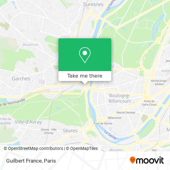 Mapa Guilbert France