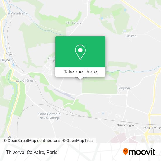 Mapa Thiverval Calvaire