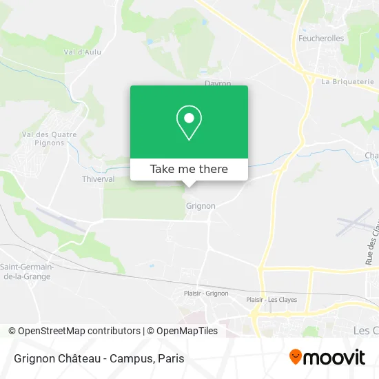 Grignon Château - Campus map