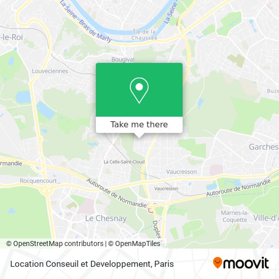 Location Conseuil et Developpement map