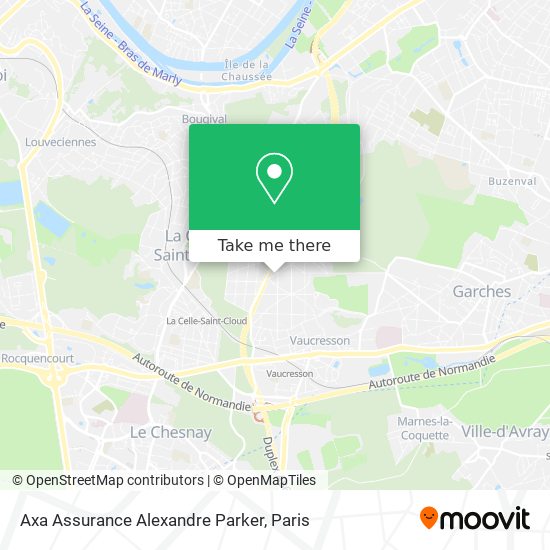 Axa Assurance Alexandre Parker map