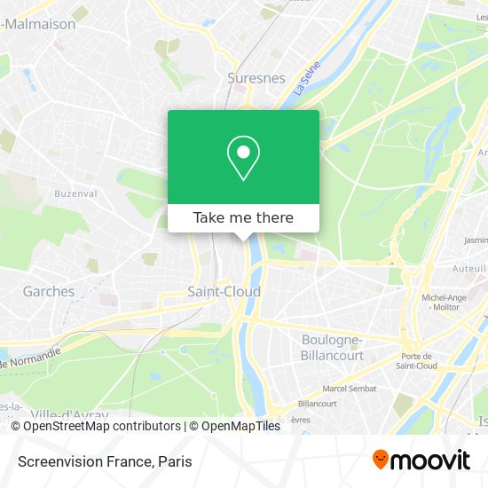Mapa Screenvision France