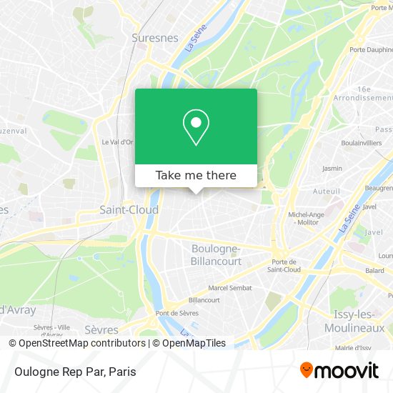 Mapa Oulogne Rep Par