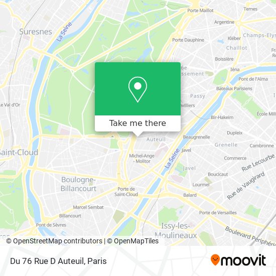 Mapa Du 76 Rue D Auteuil