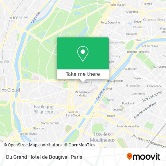 Mapa Du Grand Hotel de Bougival