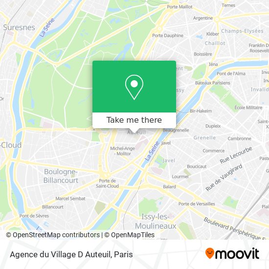 Mapa Agence du Village D Auteuil