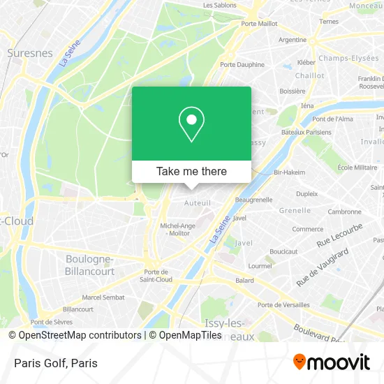 Paris Golf map