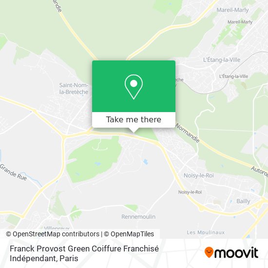 Mapa Franck Provost Green Coiffure Franchisé Indépendant
