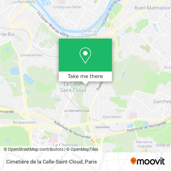 Mapa Cimetière de la Celle-Saint-Cloud