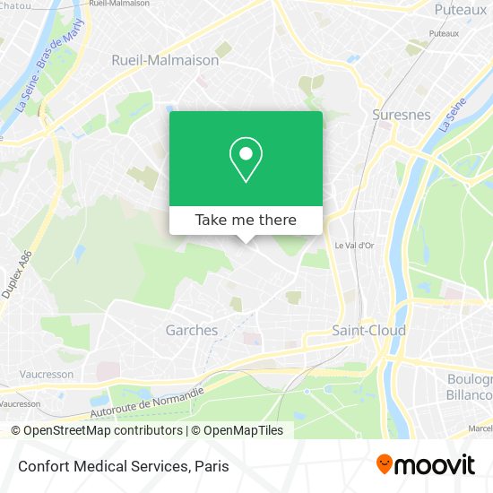 Confort Medical Services map