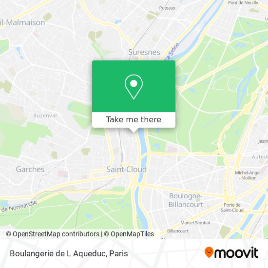 Mapa Boulangerie de L Aqueduc