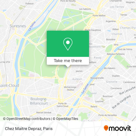 Chez Maitre Depraz map