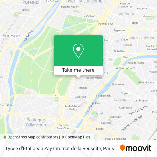 Mapa Lycée d'État Jean Zay Internat de la Réussite