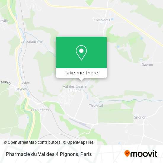 Mapa Pharmacie du Val des 4 Pignons