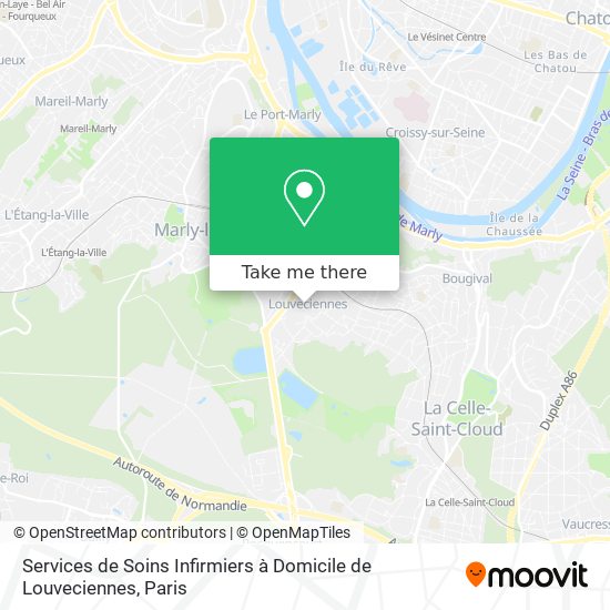 Mapa Services de Soins Infirmiers à Domicile de Louveciennes