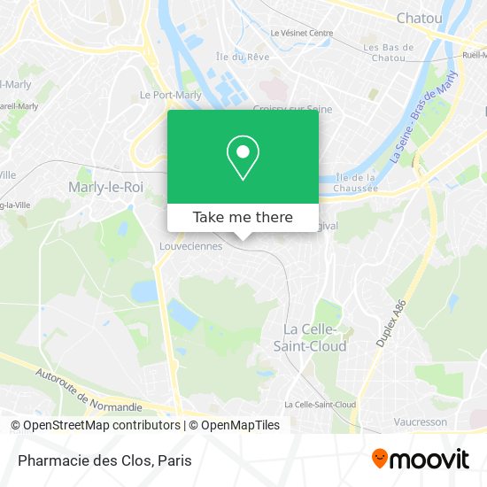 Pharmacie des Clos map