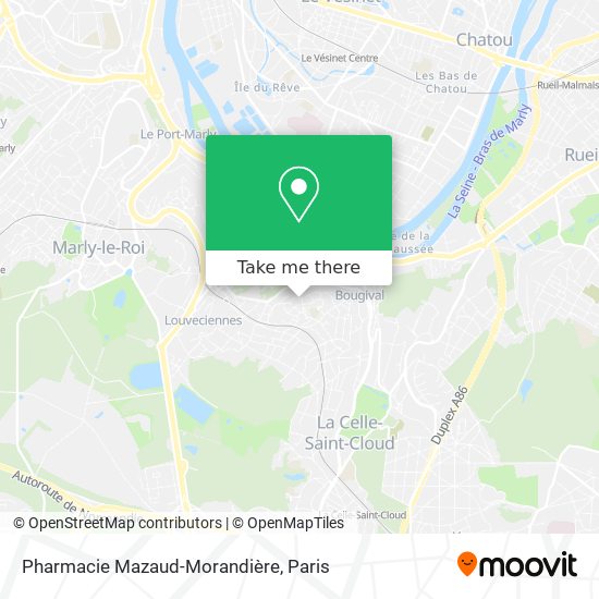 Mapa Pharmacie Mazaud-Morandière
