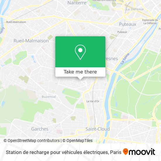 Station de recharge pour véhicules électriques map