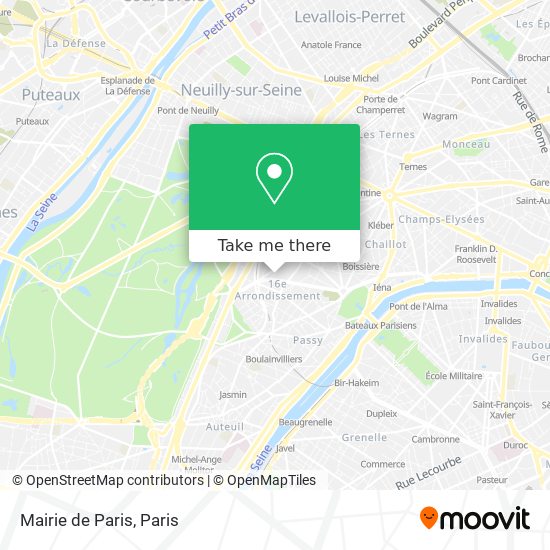 Mapa Mairie de Paris