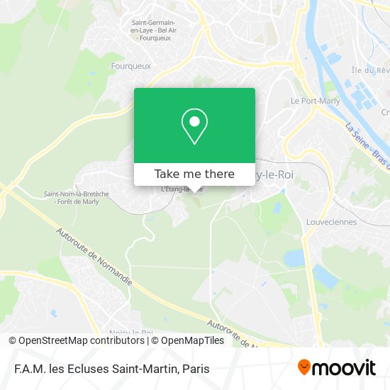 Mapa F.A.M. les Ecluses Saint-Martin