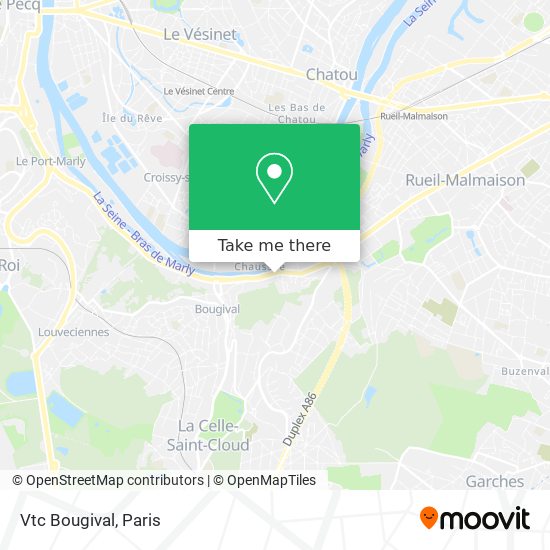 Vtc Bougival map