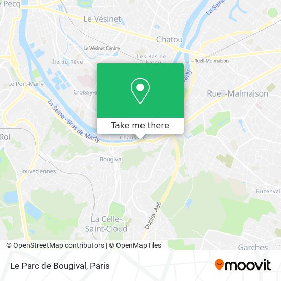 Mapa Le Parc de Bougival