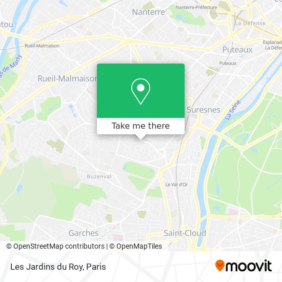 Mapa Les Jardins du Roy
