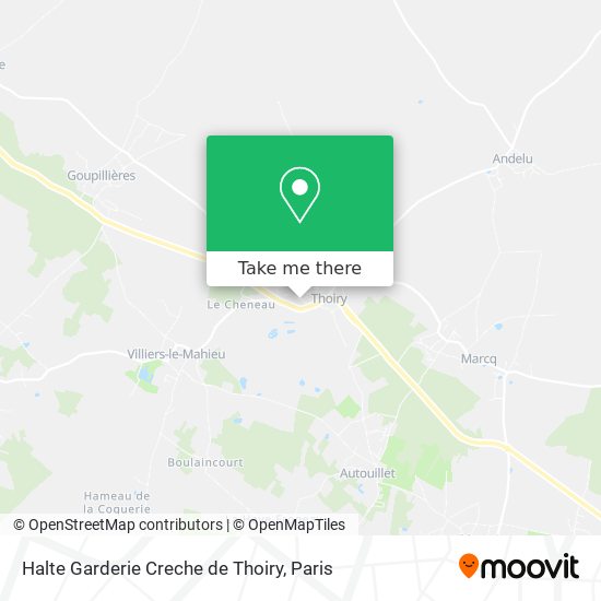 Halte Garderie Creche de Thoiry map